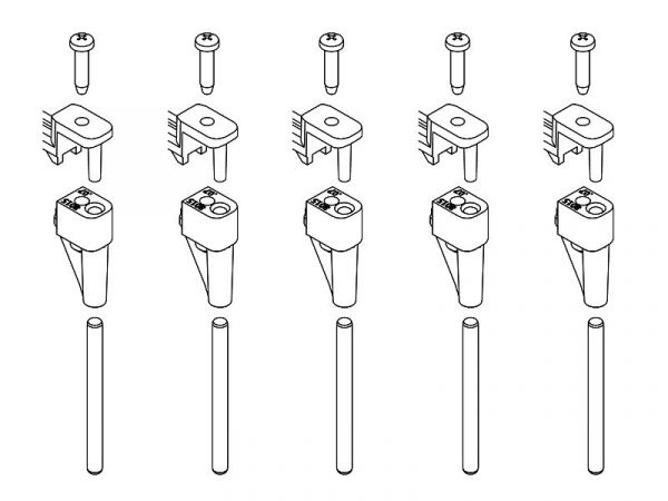 Massoth Unterflurerweiterung EVO (5/Pack) / Massoth 8444090