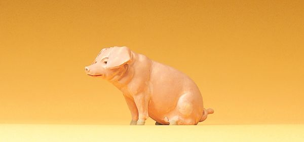 Schwein sitzend / Preiser 47047