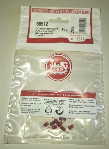 LGB Steckglühlampe 5 Volt (10 Stück) / LGB 68512