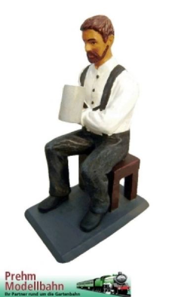 Prehm 500501 Mann Bier trinkend / Metallfigur