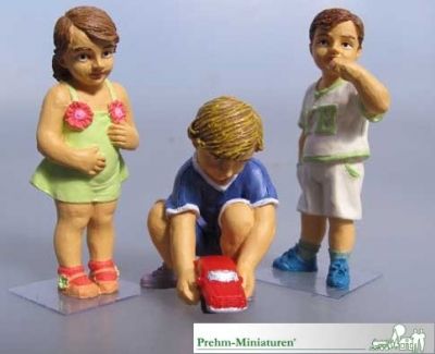 Kinder 3 Figuren Set 3 ,Kunststoff-Figuren / prehm 550113